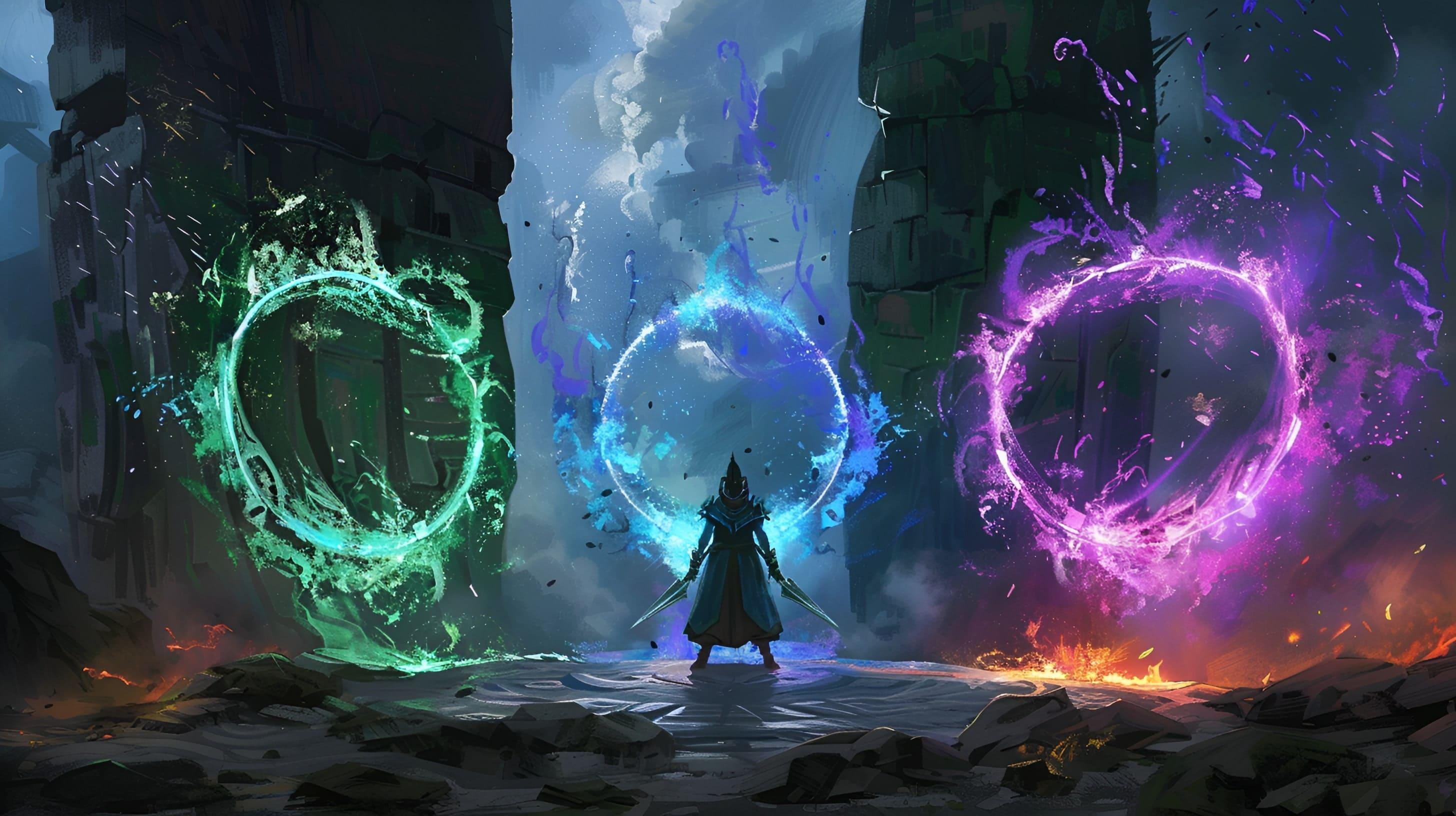 Tarisland 3 portals with Arcane Realms