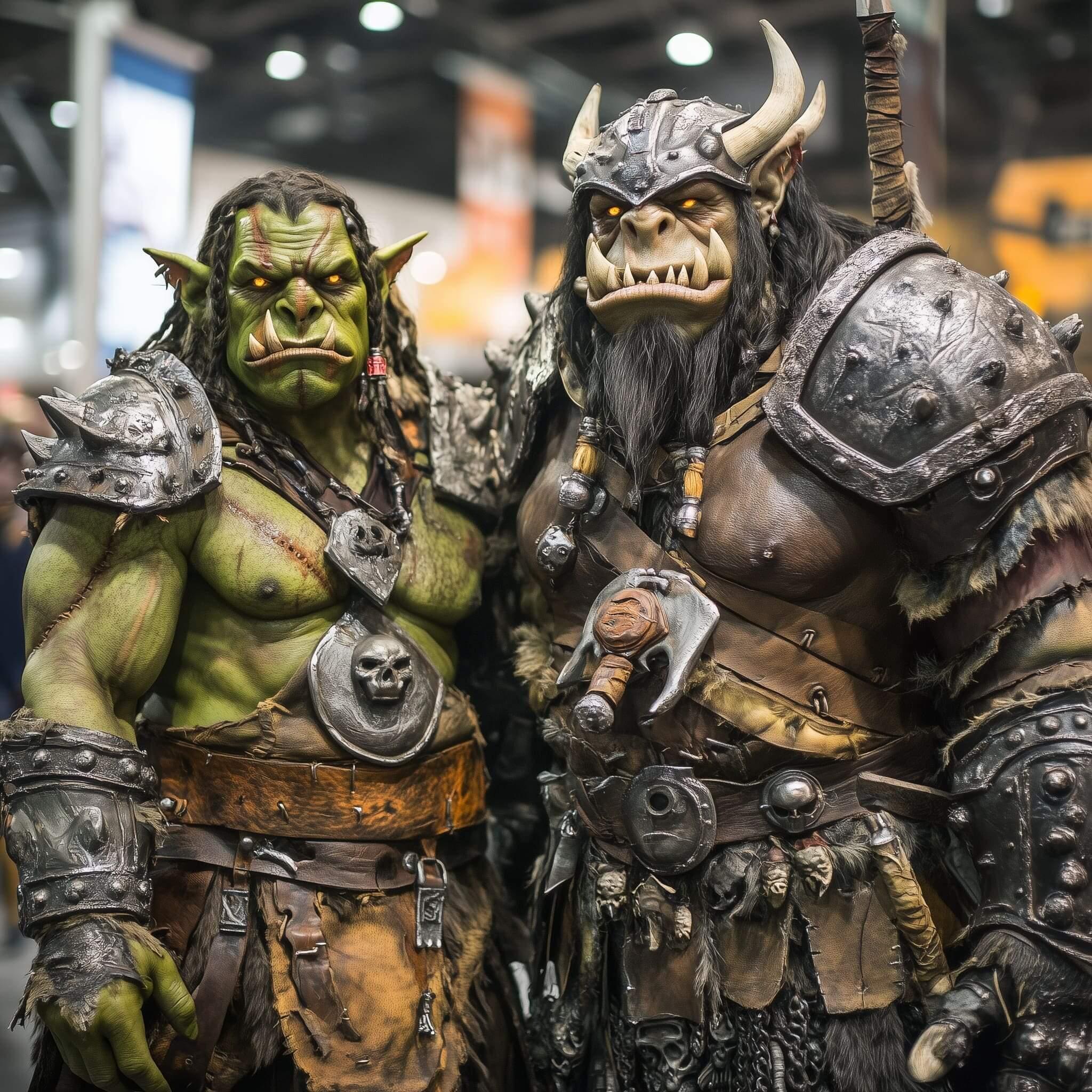 World of Warcraft team of two orcs